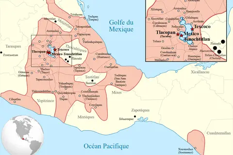 Map: Aztec Empire 1519 Mapfr