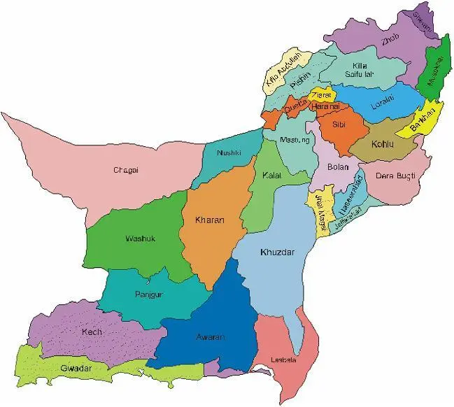 Map: Balochistan New Map