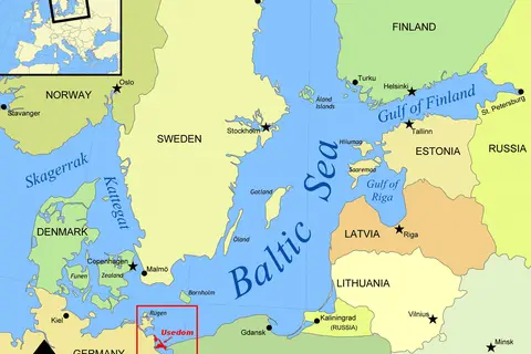 Map: Baltic Sea Map Usedom Location