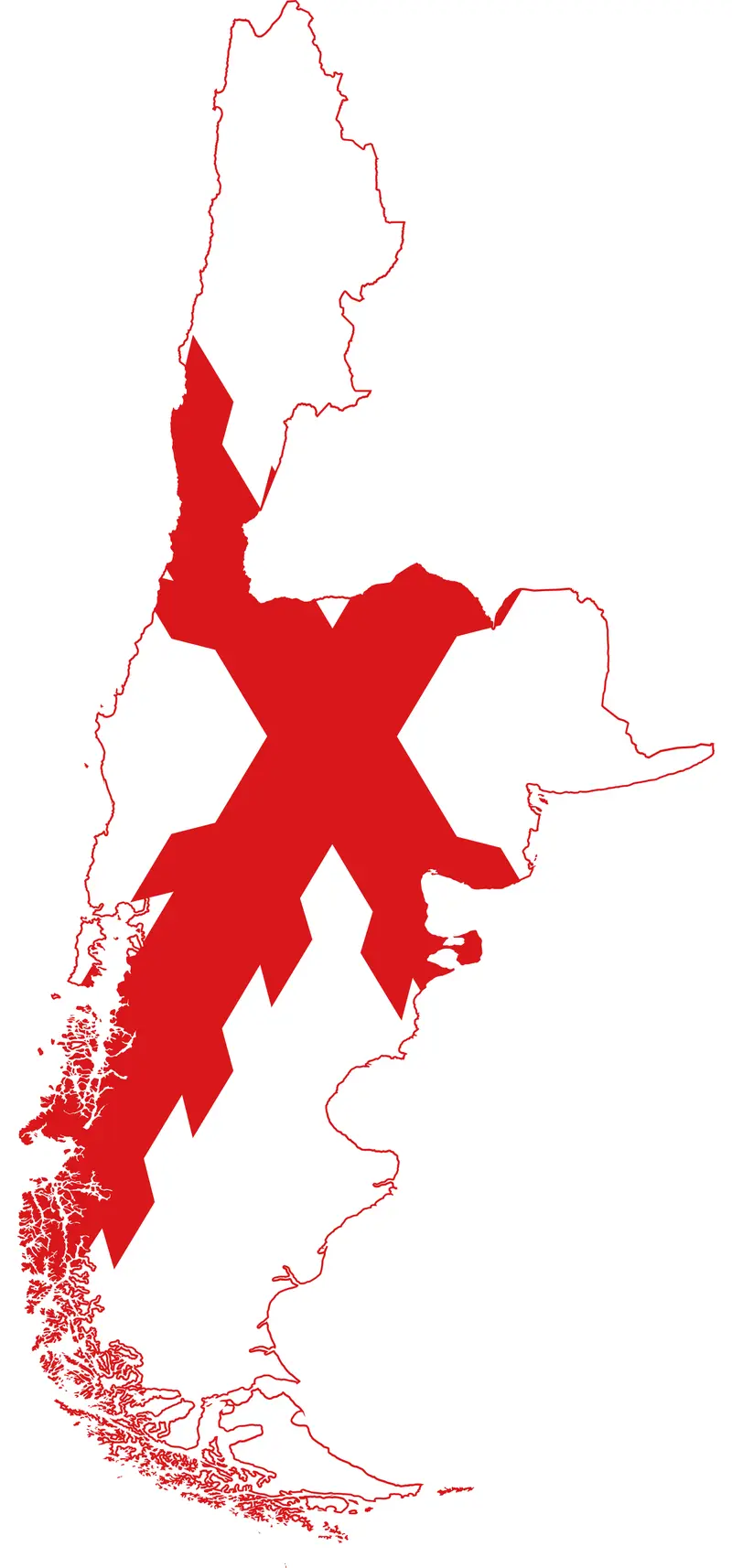 Map: Bandera Mapa de la Capitana General de Chile 1776