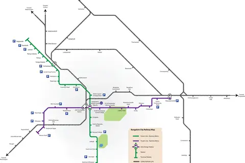 Map: Bangalore Railway Map