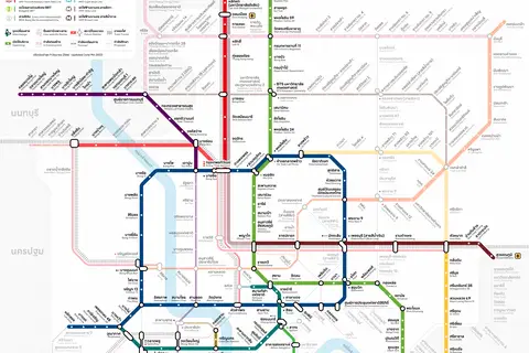 Map: Bangkok Metro Map 230609