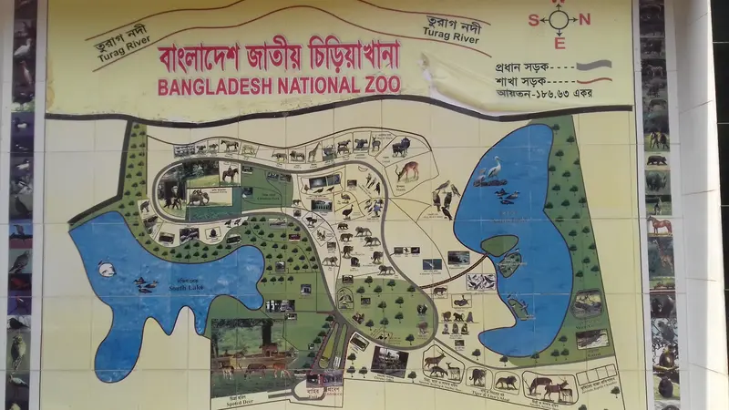 Map: Bangladesh National Zoo Map
