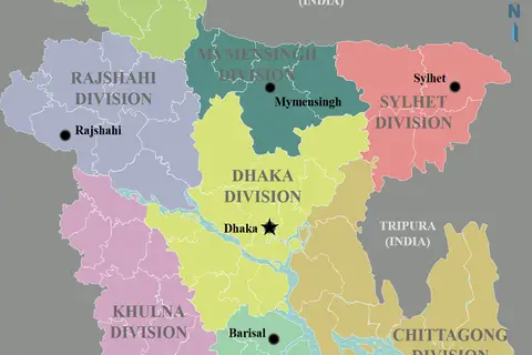 Map: Bangladesh Regions Map