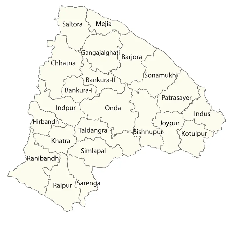 Map: Bankura Tehsil Map En