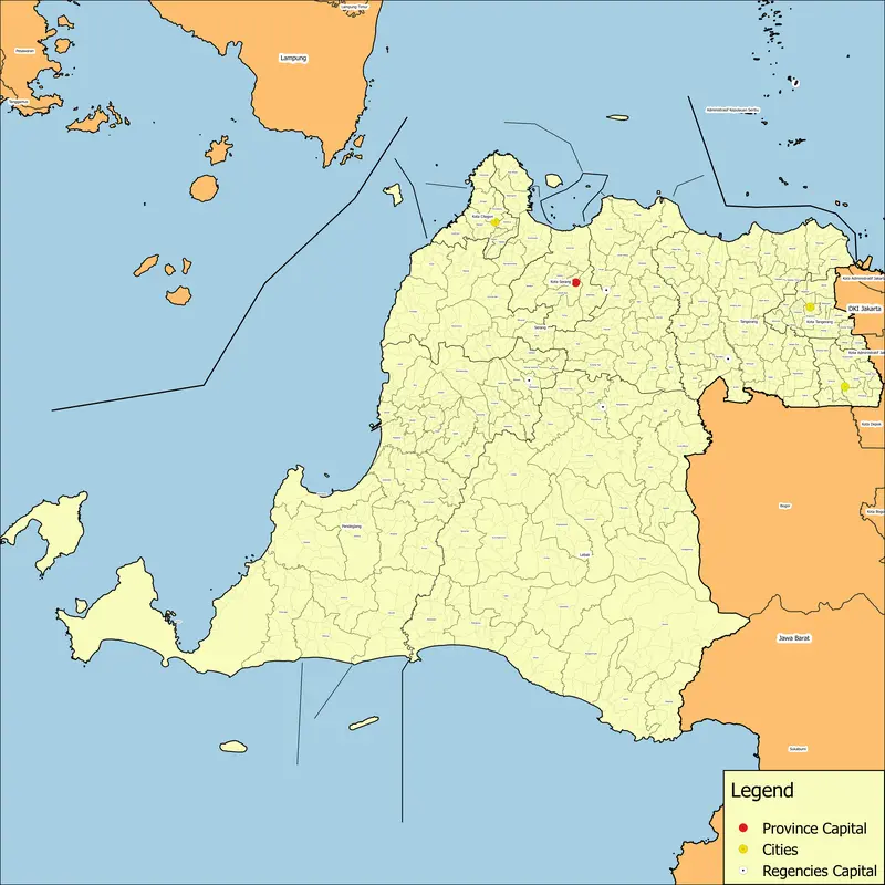 Map: Banten Province Map