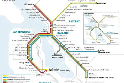 Map: Bart System Map Effective February 2022