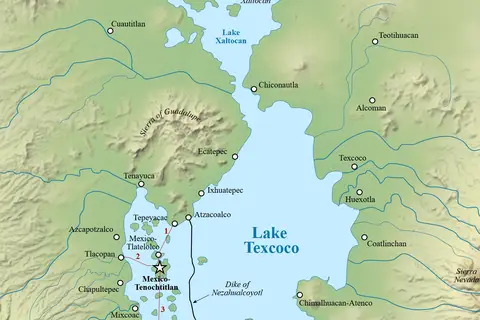 Map: Basin of Mexico 1519 Mapen