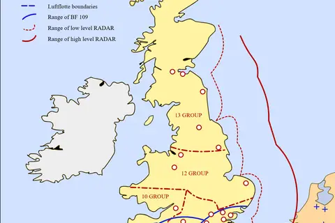 Map: Battle of Britain Map