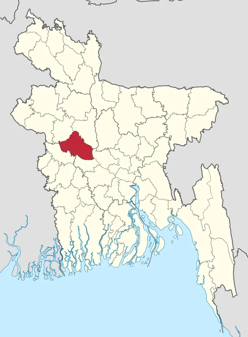 Map: Bd Pabna District Locator Map
