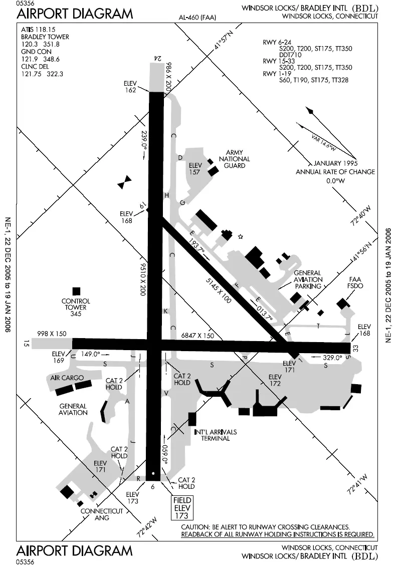 Map: Bdl Airport Map