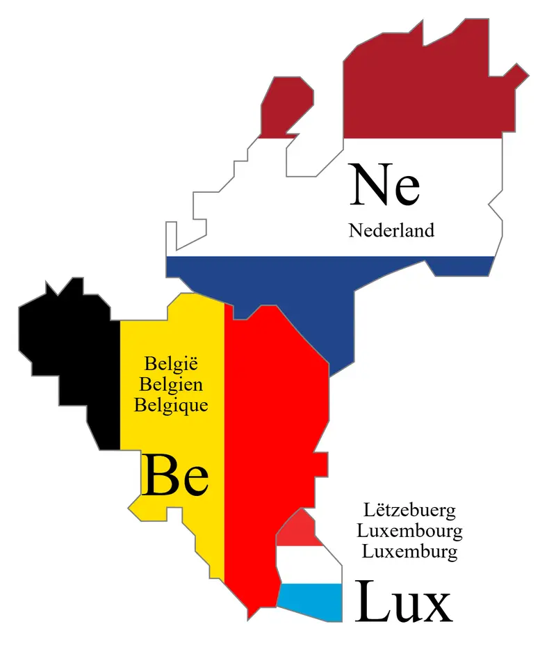 Map: Benelux Schematic Map