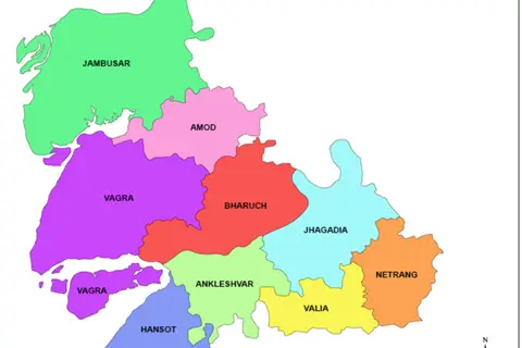 Map: Bharuch Gujarat Map