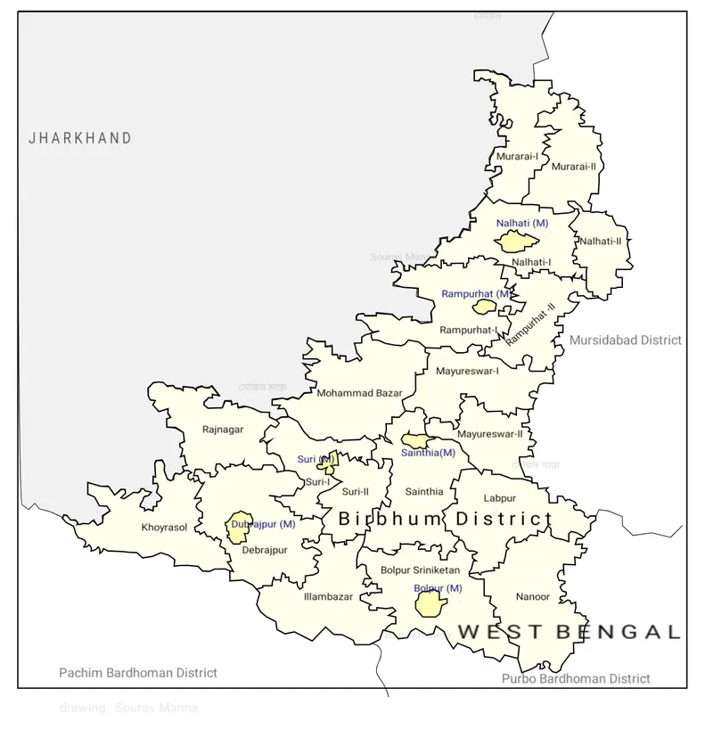 Map: Birbhum District Map