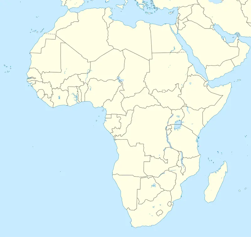 Map: Blank in Africa Mini Map Rivers