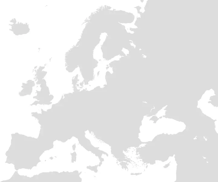 Map: Blank Map Europe