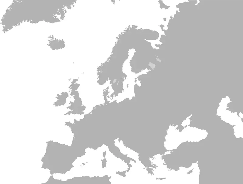 Map: Blank Map Europe No Borders