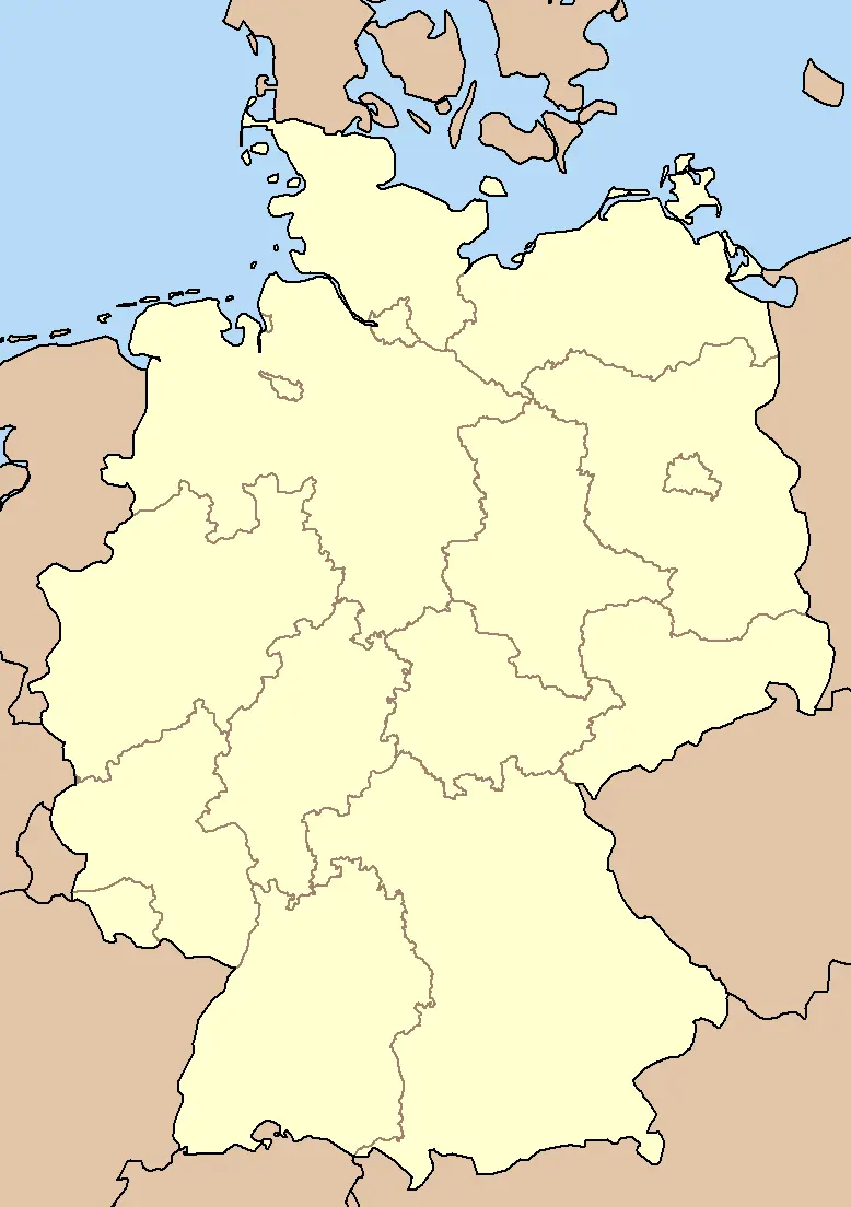 Map: Blank Map Germany States