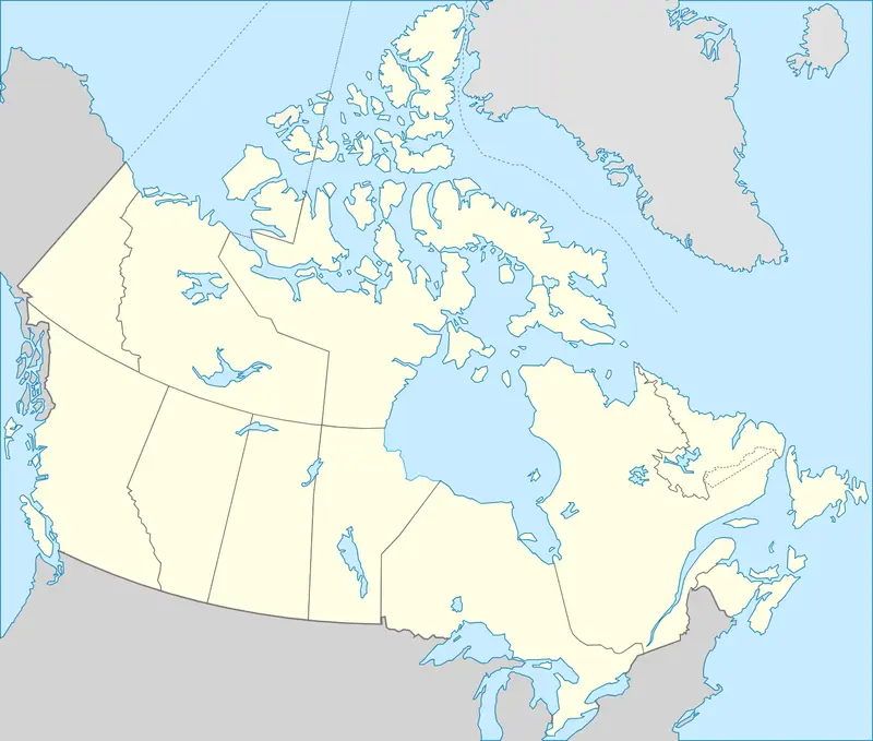 Map: Blank Map of Canada