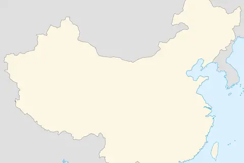 Map: Blank Map of China