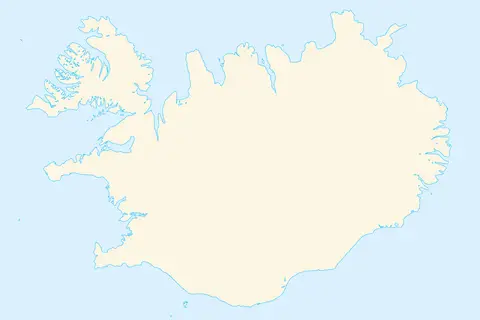 Map: Blank Map of Iceland