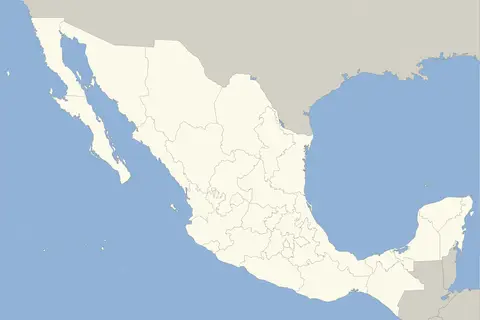 Map: Blank Map of Mexico
