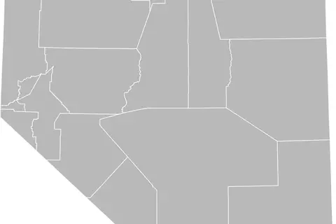 Map: Blank Map of Nevada