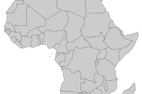 Map: Blank Mapafrica