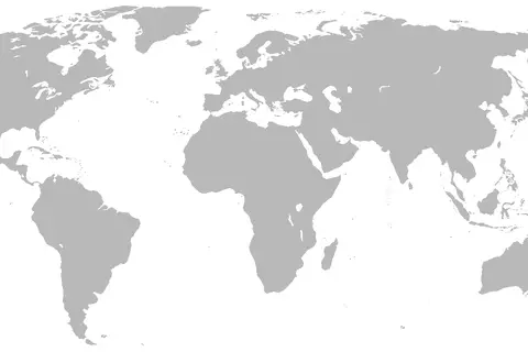 Map: Blank World Map Pusta Mapa Wiata