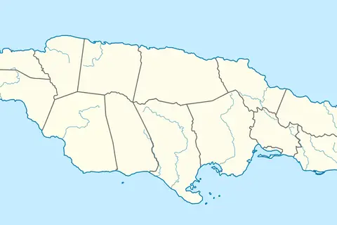 Map: Blanks Map of Jamaica