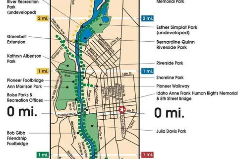 Map: Boise Greenbelt Map