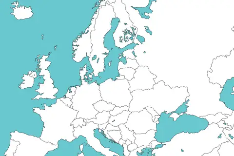Map: Borders Europe Map Hd