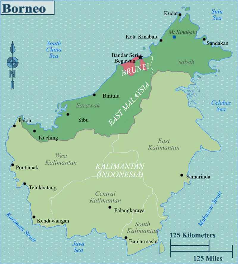 Map: Borneo Map