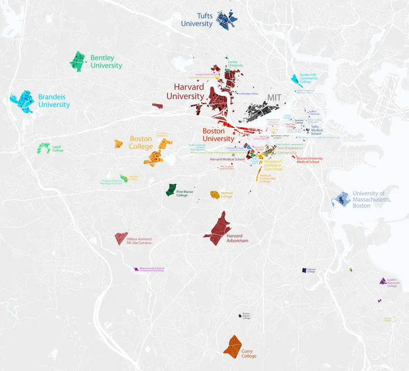 Map: Boston College Town Map