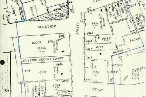Map: Bostons Adult Entertainment District Zoning Map 1974