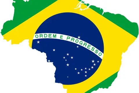 Map: Brazil Flag Map