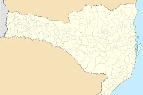 Map: Brazil Santa Catarina Location Map