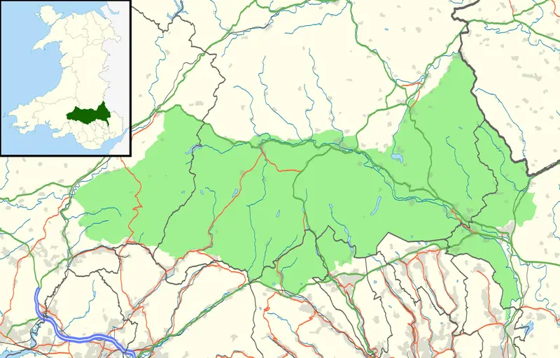 Map: Brecon Beacons National Park Uk Location Map