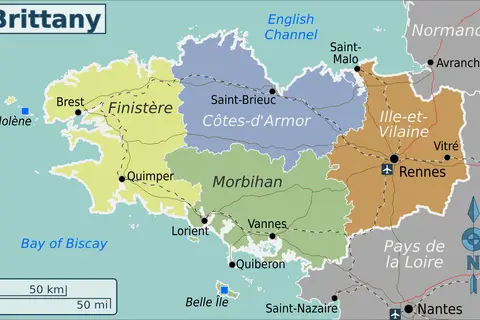 Map: Brittany Wv Region Map En