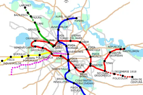 Map: Bucurestirometro Map