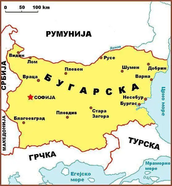 Map: Bugarska Mapa