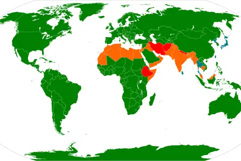 Map: Calendars World Map