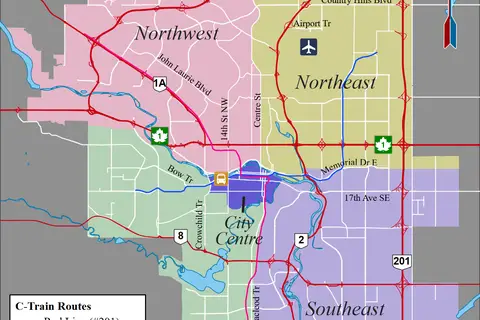 Map: Calgary Wv Districts Map
