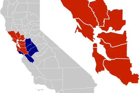 Map: California Bay Area County Map