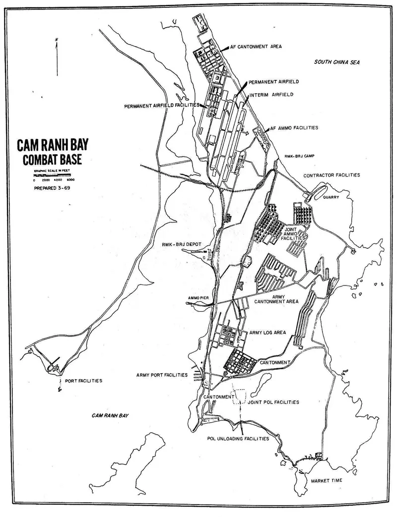 Map: Cam Ranh Bay Map 1969