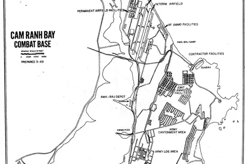 Map: Cam Ranh Bay Map 1969