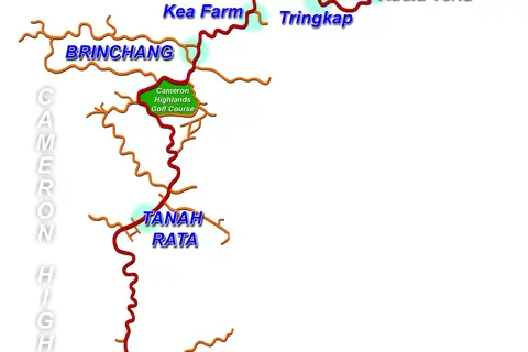 Map: Cameron Highlands Map6