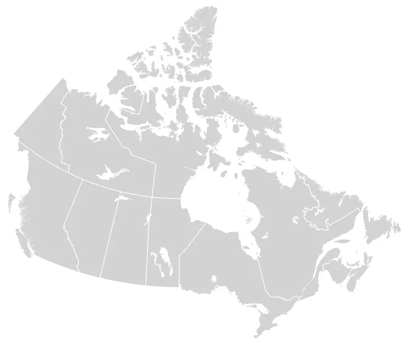 Map: Canada Blank Map