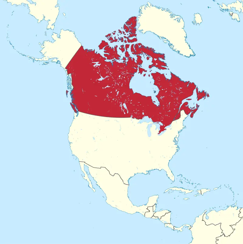Map: Canada in North America Mini Map Rivers