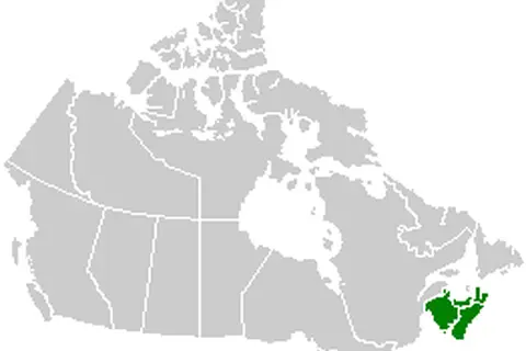 Map: Canada Maritime Provinces Map